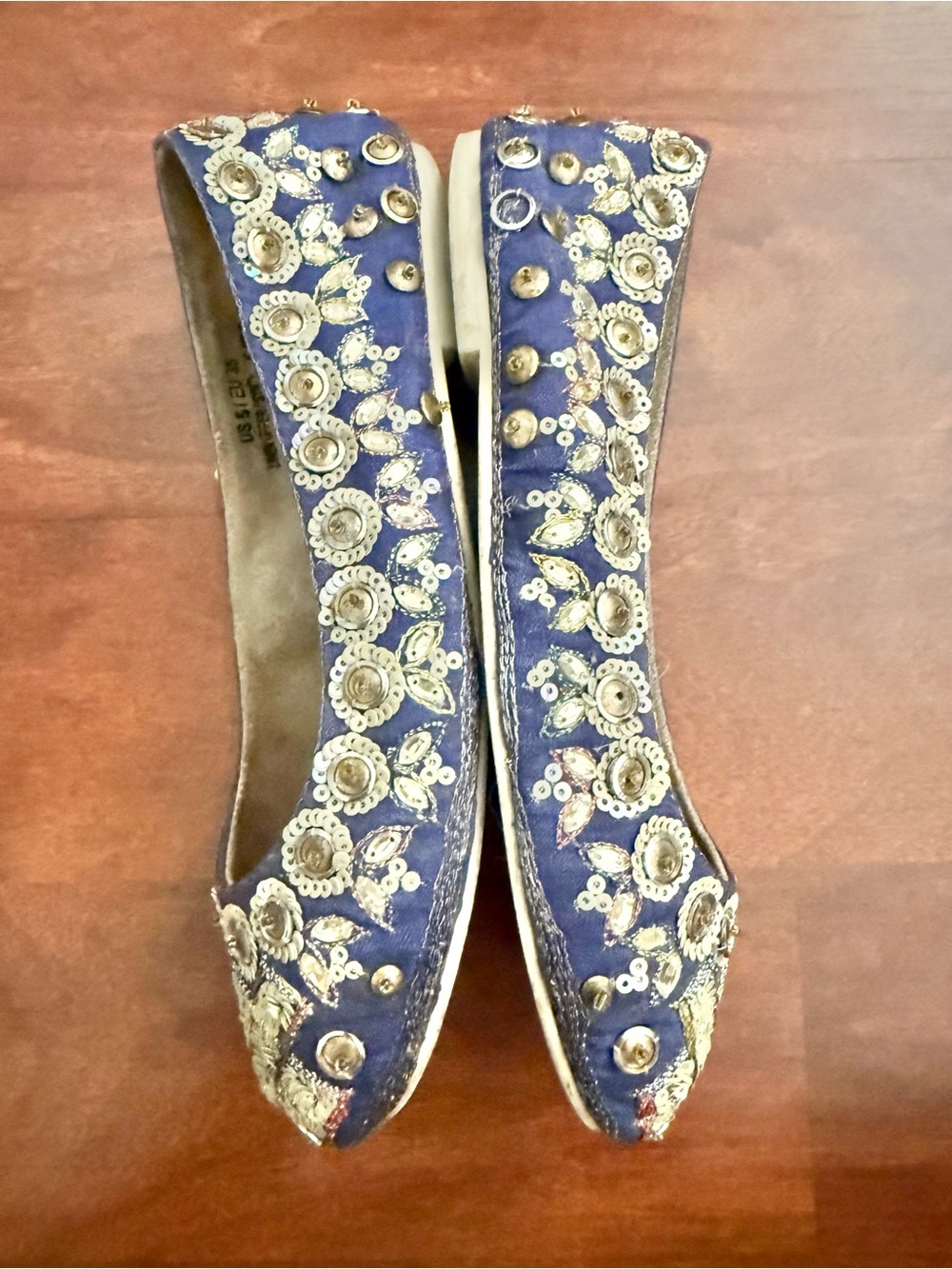 Anthropologie Embellished Ballet Flats Size 5 - Picture 6 of 8
